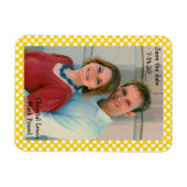 Magnet Flexible Aimant de sauvegarde de date avec bordure pointill (Horizontal)