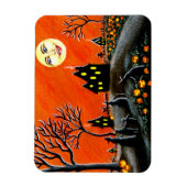 Magnet Flexible Aimant de scène d'Halloween" Jack-O-Lanterns à mûr (Vertical)
