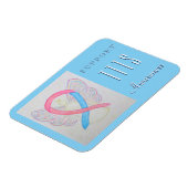 Magnet Flexible Aimant de sensibilisation au syndrome transfusionn (Côté Gauche)