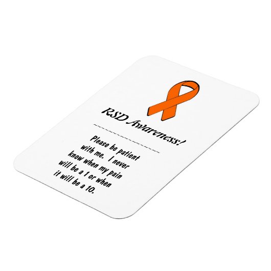 Magnet Flexible Aimant de sensibilisation RSD (Côté Gauche)