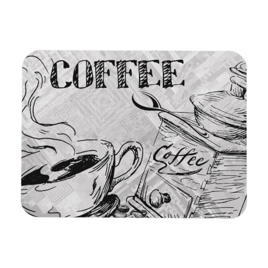 Magnet Flexible Aimant de temps de café (Horizontal)