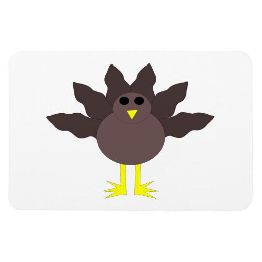 Magnet Flexible Aimant de Thanksgiving drôle de dindon (Horizontal)