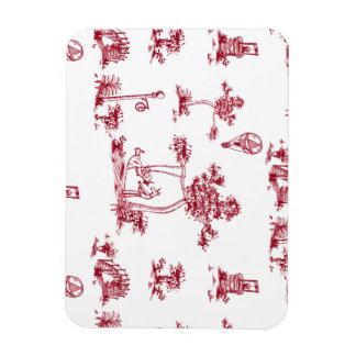 Magnet Flexible Aimant de toile rouge Unicorne