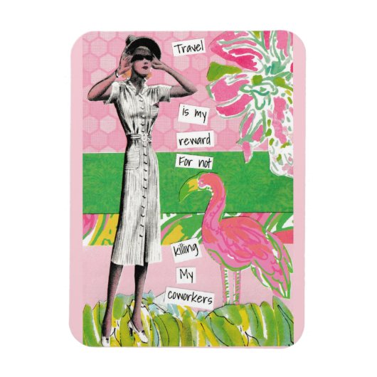 Magnet Flexible Aimant De Vacances Snarky Tuer Mes Coworkers (Vertical)