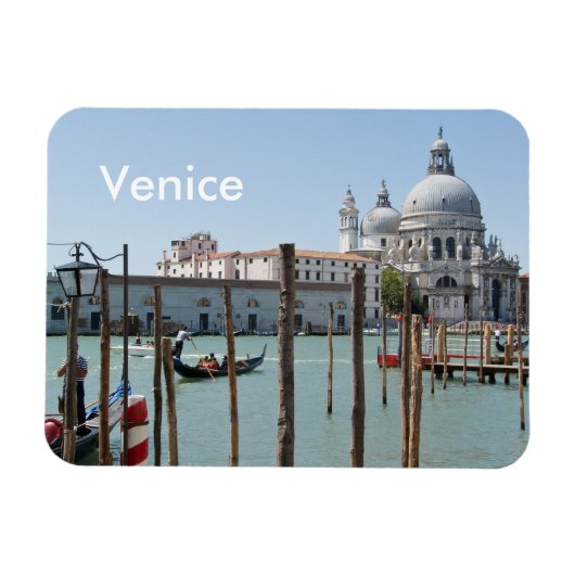 Magnet Flexible Aimant de Venise rectangulaire avec texte (Horizontal)