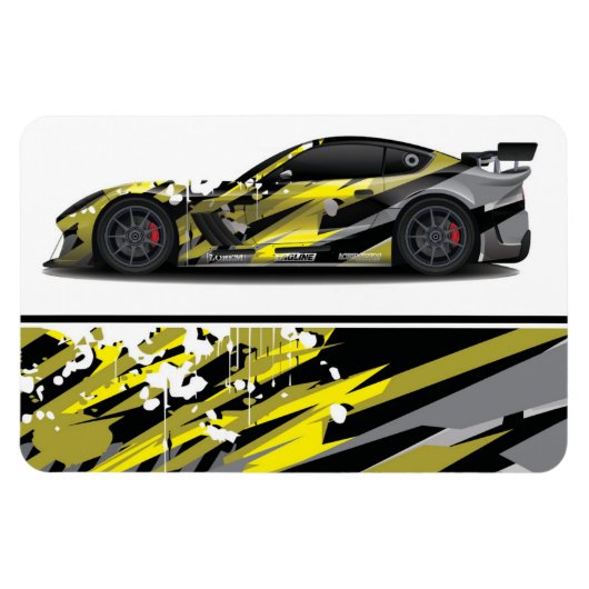 Magnet Flexible Aimant de voiture de course (Horizontal)