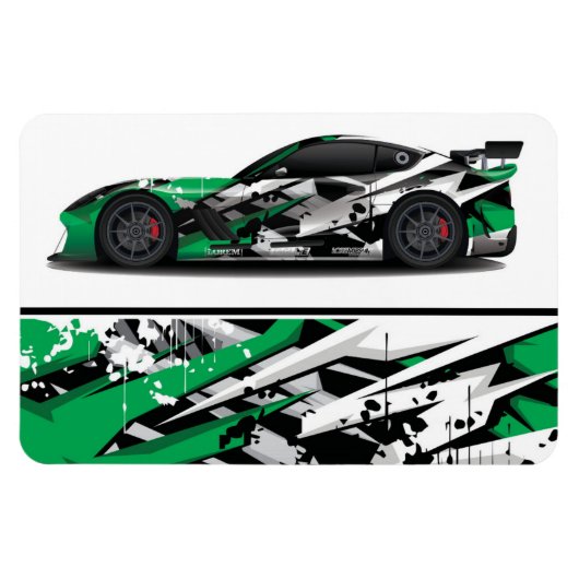 Magnet Flexible Aimant de voiture de course (Horizontal)