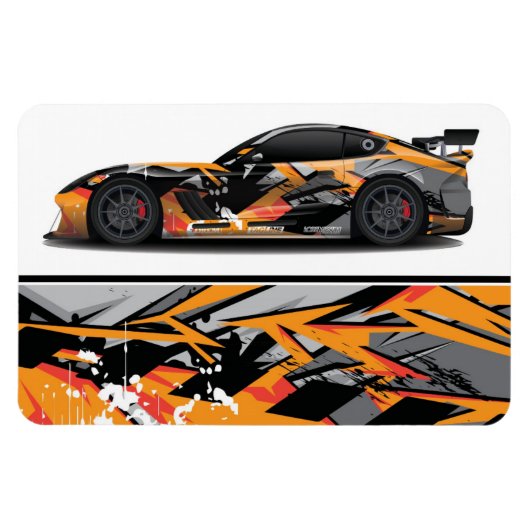 Magnet Flexible Aimant de voiture de course (Horizontal)