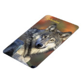 Magnet Flexible Aimant de Yellowstone Loup (Côté Gauche)