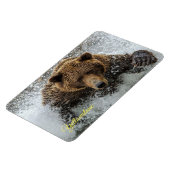 Magnet Flexible Aimant de Yellowstone-Ours (Côté Gauche)