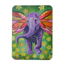 Aimant décoratif d'art éléphant