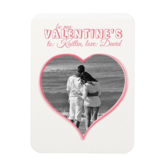 Magnet Flexible Aimant découpé en forme de coeur (Vertical)