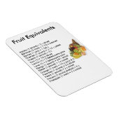 Magnet Flexible Aimant des équivalents de fruits (Côté Droit)