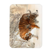 Magnet Flexible Aimant des tigres d'hiver (Vertical)