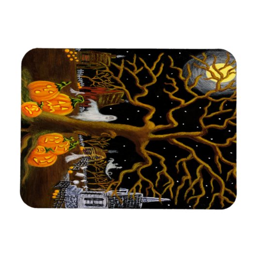 Magnet Flexible Aimant d'Halloween "Avez-vous entendu quelque chos (Horizontal)