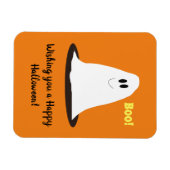 Magnet Flexible Aimant d'Halloween fantôme souriant (Horizontal)