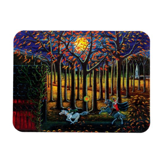 Magnet Flexible Aimant d'Halloween "Horseman sans tête" (Horizontal)