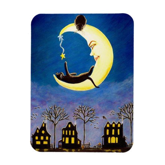 Magnet Flexible Aimant d'Halloween "L'étoile de Salem" (Vertical)