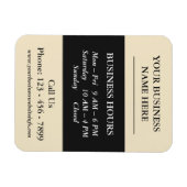 Magnet Flexible Aimant d'heures d'ouverture d'entreprise minimal m (Horizontal)