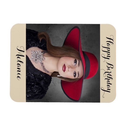 Magnet Flexible Aimant d'image de joyeux anniversaire (Horizontal)