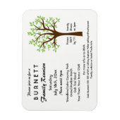 Magnet Flexible Aimant d'invitation à la réunion de l'arbre généal (Vertical)