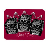 Magnet Flexible aimant diva dice (Horizontal)