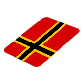 Magnet Flexible Aimant drapeau allemand - Croix nordique (Côté Gauche)