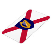 Magnet Flexible Aimant drapeau d'Irlande - Cross & Harp Shield (Côté Gauche)