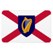 Magnet Flexible Aimant drapeau d'Irlande - Cross & Harp Shield (Horizontal)