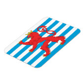 Magnet Flexible Aimant Drapeau Luxembourg - Lion Rouge (Côté Gauche)