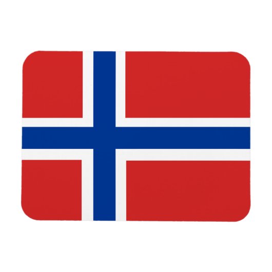 Magnet Flexible Aimant drapeau norvégien personnalisé (Norske Flag (Horizontal)