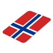 Magnet Flexible Aimant drapeau norvégien personnalisé (Norske Flag (Côté Gauche)