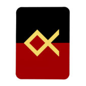 Magnet Flexible Aimant Drapeau Odal Rune (Vertical)