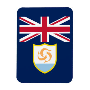 Magnet Flexible Aimant drapeau patriotique d'Anguilla
