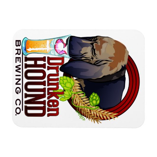 Magnet Flexible Aimant Drunken Hound Brewing Co. (Horizontal)
