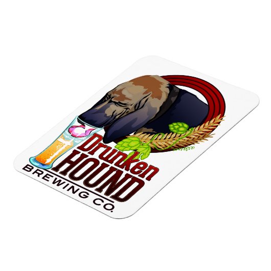 Magnet Flexible Aimant Drunken Hound Brewing Co. (Côté Gauche)