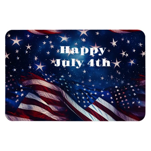 Magnet Flexible Aimant du 4 juillet (Horizontal)