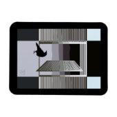 Magnet Flexible Aimant du Corbeau noir (Horizontal)