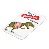 Magnet Flexible Aimant du dinosaure T.rex "Roarsome Christmas" (Côté Gauche)