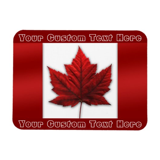 Magnet Flexible Aimant du drapeau du Canada Aimant personnalisé (Horizontal)