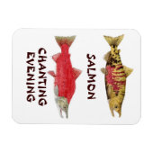 Magnet Flexible Aimant du soir de la conversation saumon (Horizontal)