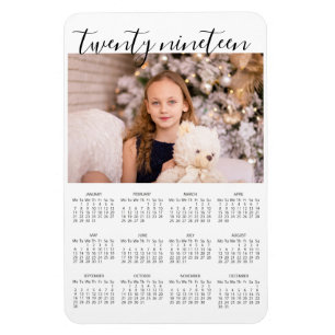 Magnet Flexible Aimant élégant simple de photo avec le calendrie