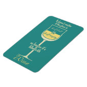 Magnet Flexible Aimant en verre de vin blanc (Côté Gauche)