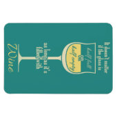 Magnet Flexible Aimant en verre de vin blanc (Horizontal)
