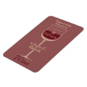 Magnet Flexible Aimant en verre de vin blanc (Côté Gauche)