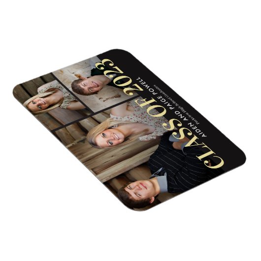 Magnet Flexible Aimant Faire-part de fin d'année (Côté Droit)