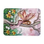 Magnet Flexible Aimant Fée Fleur de Narcisse de Printemps (Horizontal)
