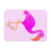 Magnet Flexible Aimant Flamant rose rose (Horizontal)