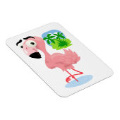 Magnet Flexible Aimant Flamant rose rose (Côté Droit)