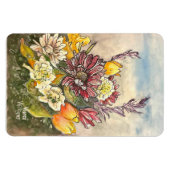 Magnet Flexible Aimant Fleurs du Marché (Horizontal)